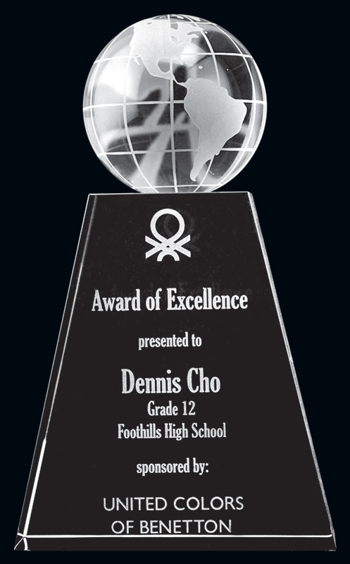 Trophée cristal Vimy 6¾ po