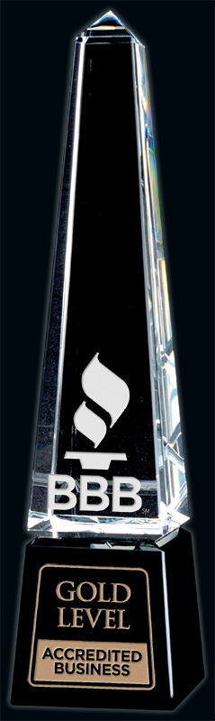 Cristal Accolade 10⅜ po — 103/8 po · Réf. PDU-CRY00079B — gravure personnalisée — Mr Trophée