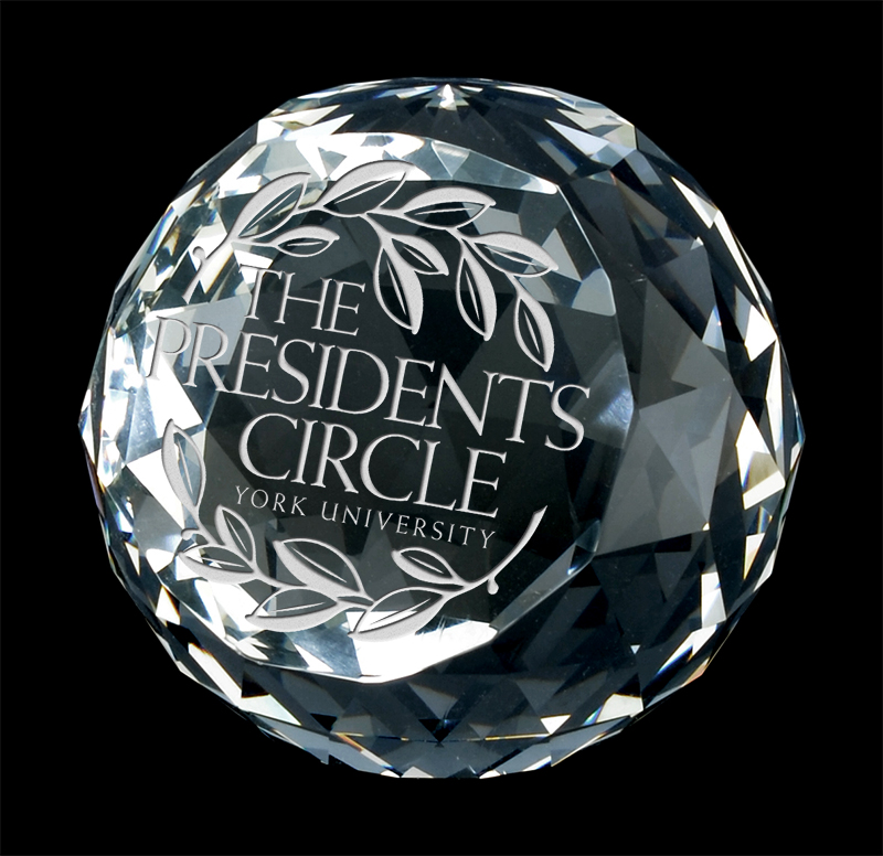 Presse-papier cristal Halo