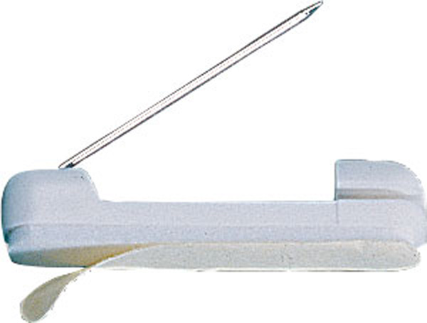 Épinglette métal dos attache 1½ po
