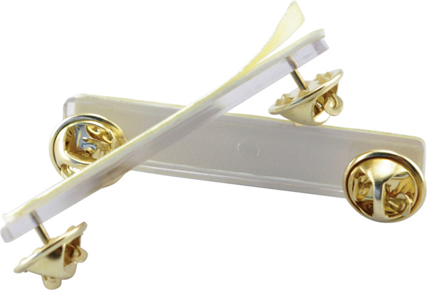 Épinglette plastique clutchback 2 po