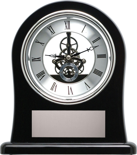 Horloge squelette noire 10⅜ po