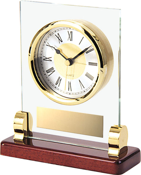 Horloge verre et laiton 2¼ po