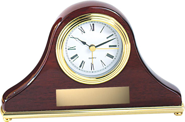 Horloge ovale rosewood 1½ po
