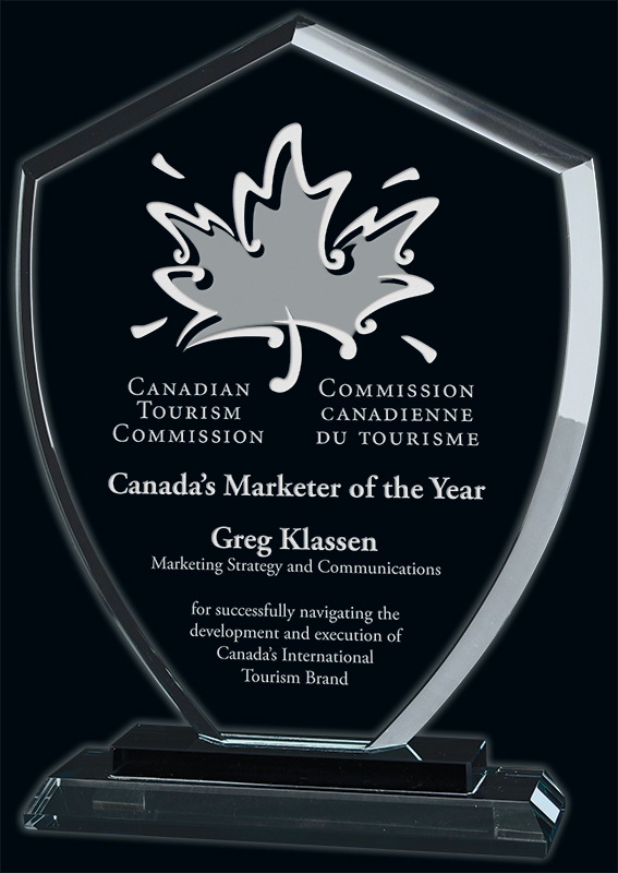 Trophée cristal Conquest