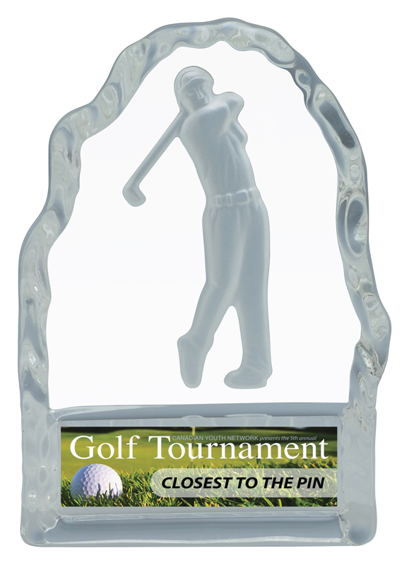 Trophée verre golf Iceberg masculin