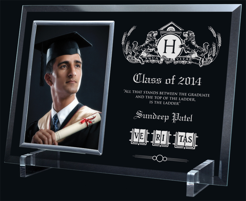 Cadre photo en verre