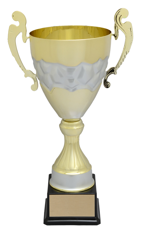 Cortina Gold Silver Trophy Cup 15" — 15 po · Ref. PDU-MC05981CGS — custom engraving — Mr Trophée