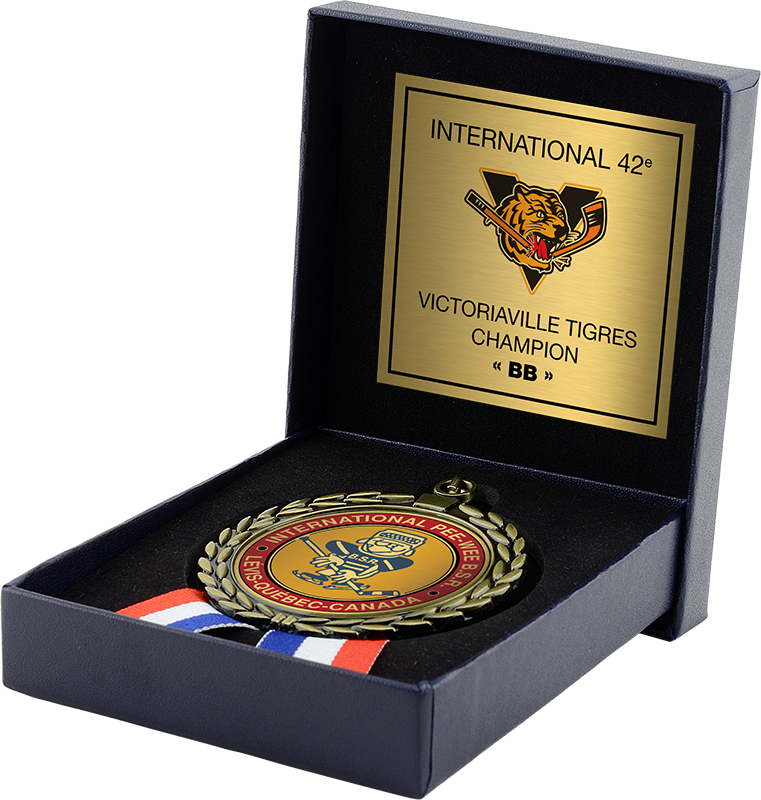 Boîte présentation médaille 2 po