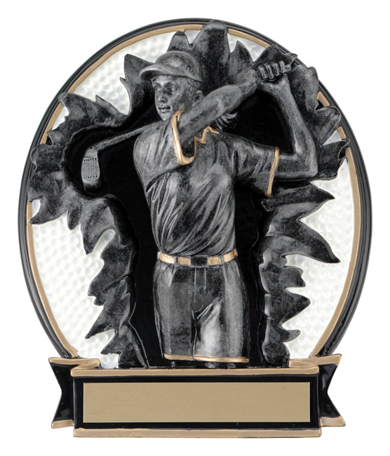 Trophée résine golfeuse Blow-Out