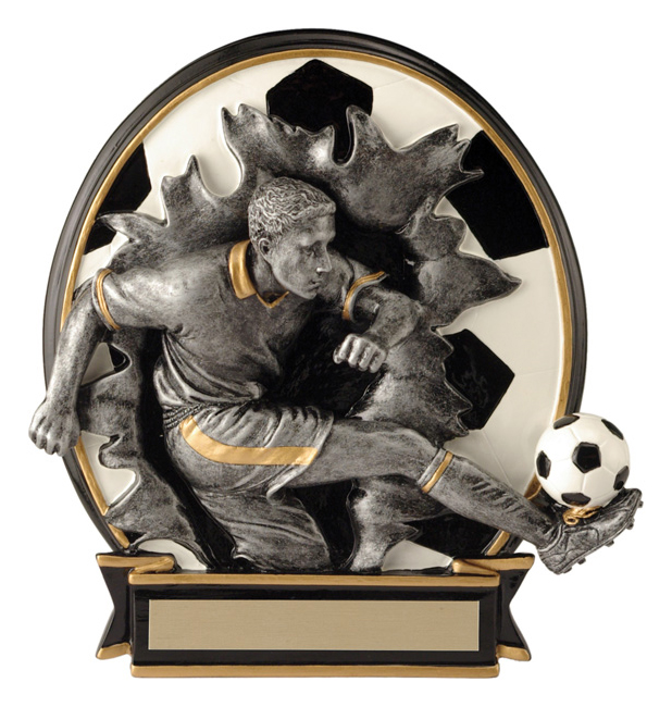 Trophée résine soccer Blow-Out homme