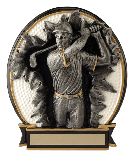 Trophée résine golfeur Blow-Out