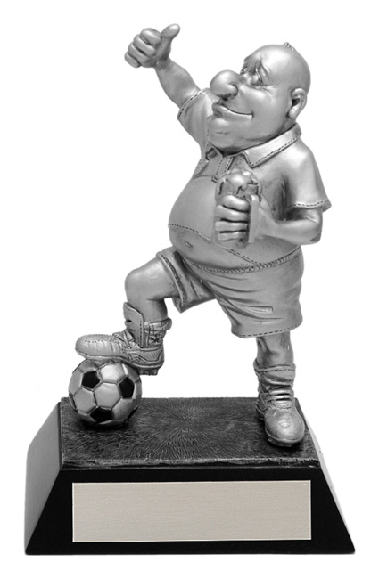 Trophée résine soccer comique 6 po