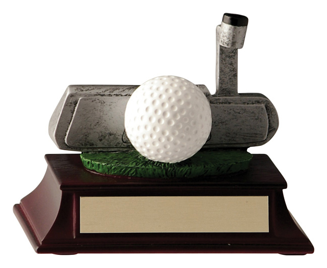 Figurine résine putter de golf