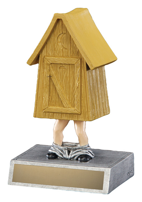 Trophée résine humoristique bécosses Canada