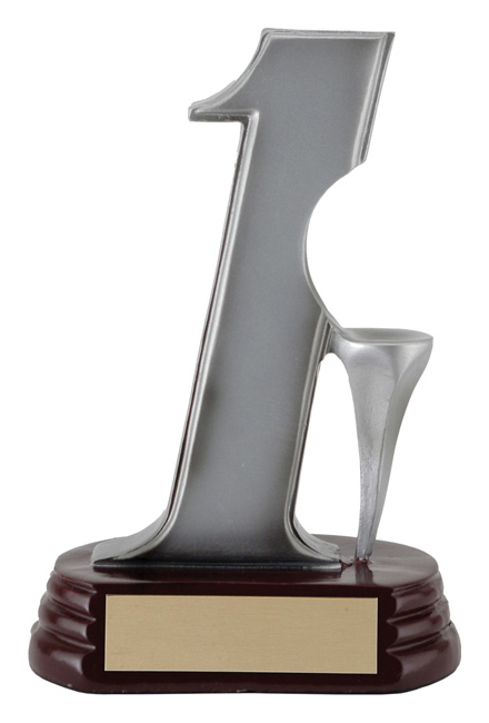 Trophée résine porte-balle trou d'un coup