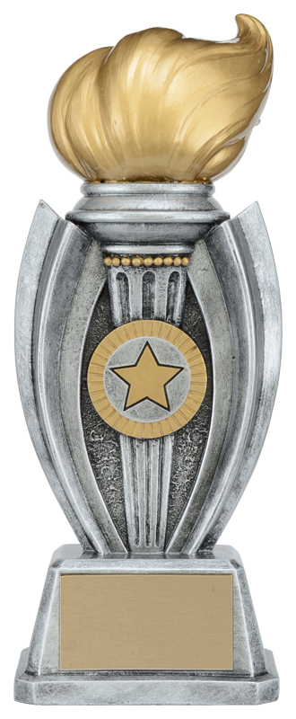 Trophée résine flambeau victoire