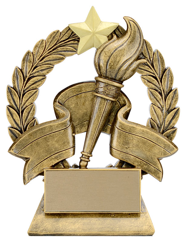 Trophée résine guirlande victoire