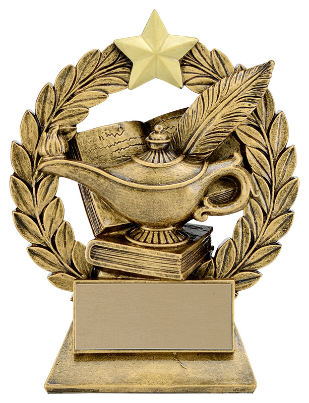 Trophée résine Garland académique