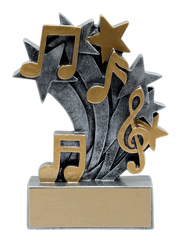 Trophée résine Star Blast musique 4¾ po