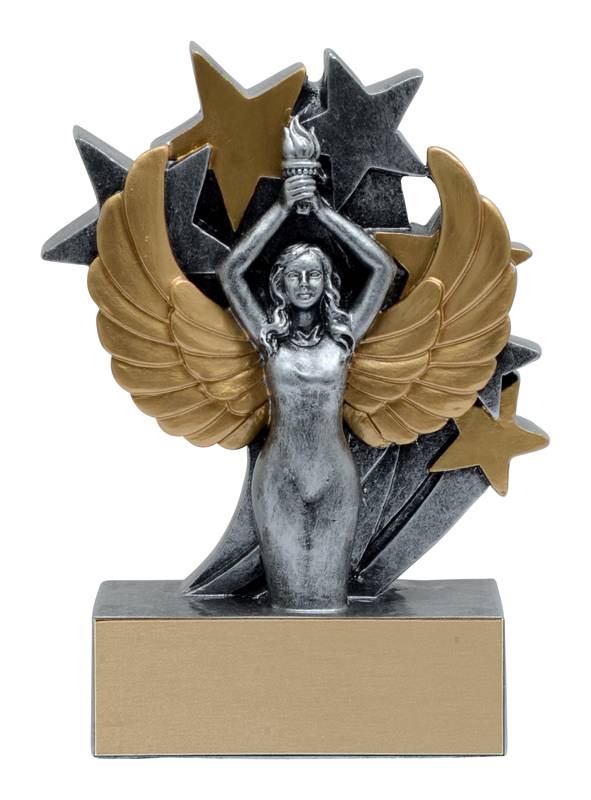 Trophée résine étoile éclatée 4¾ po