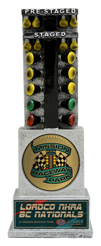 Trophée résine dragster 8 po
