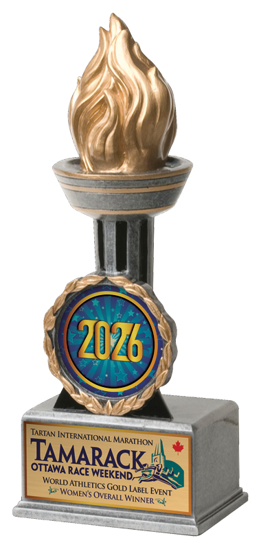Trophée résine fusion flambeau 9 po