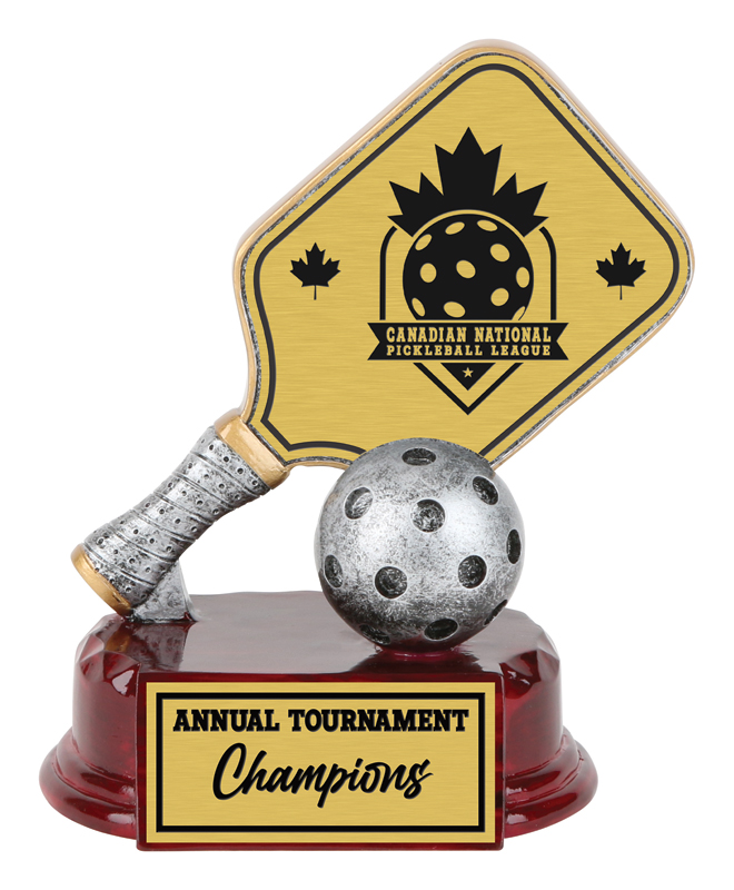 Trophée résine pickleball 5¼ po