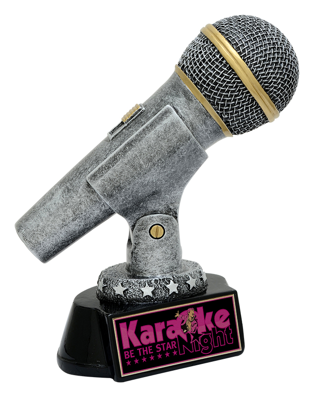 Trophée résine pompier The Mic Award
