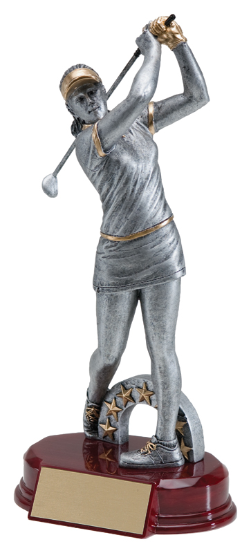 Trophée résine golf moderne mixte grand