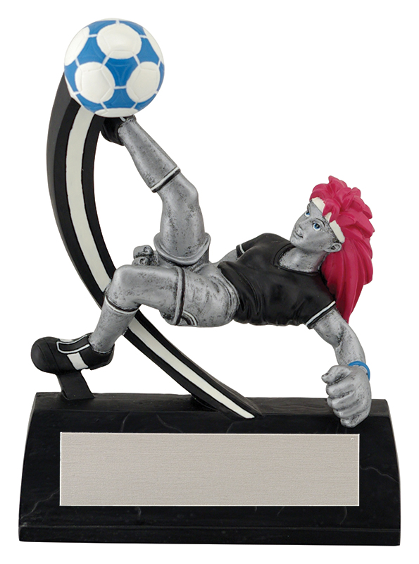 Trophée résine soccer Manga femme 5¼ po