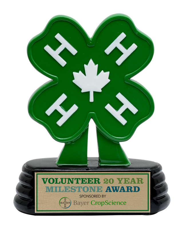 Trophée résine 4-H Canada 4 po