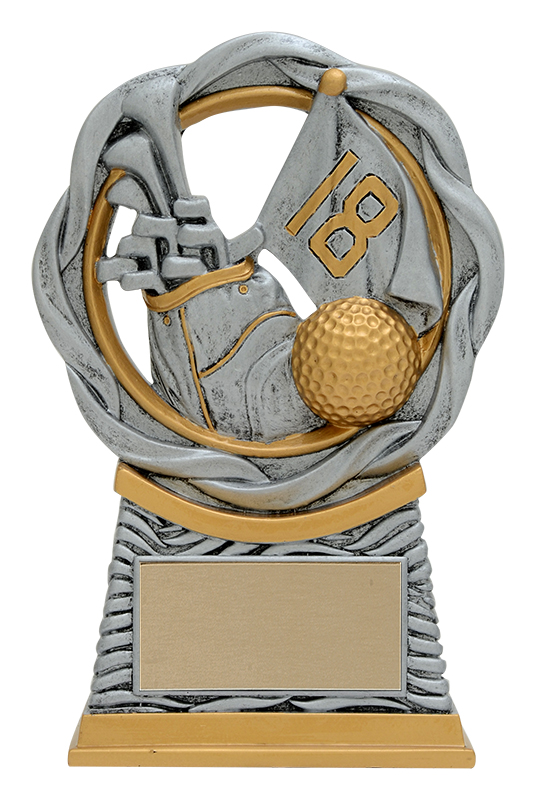 Trophée résine golf Fusion