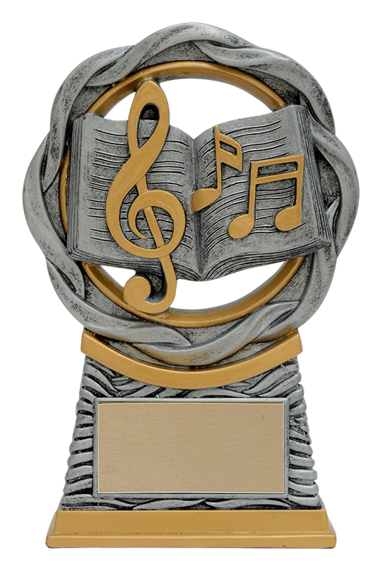 Trophée résine Fusion musique