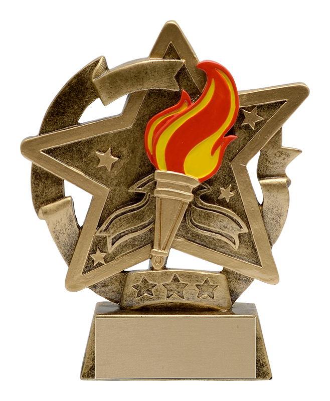 Trophée résine étoile gazer 5 po