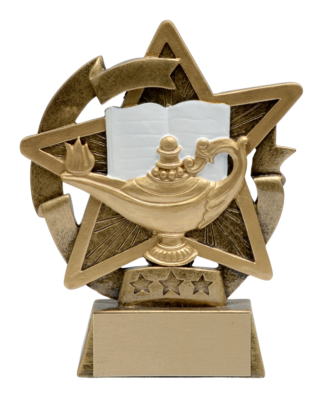 Trophée résine Star Gazer académique 5 po