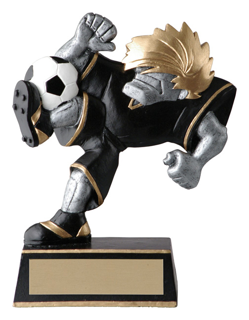 Trophée résine soccer Muscle Head