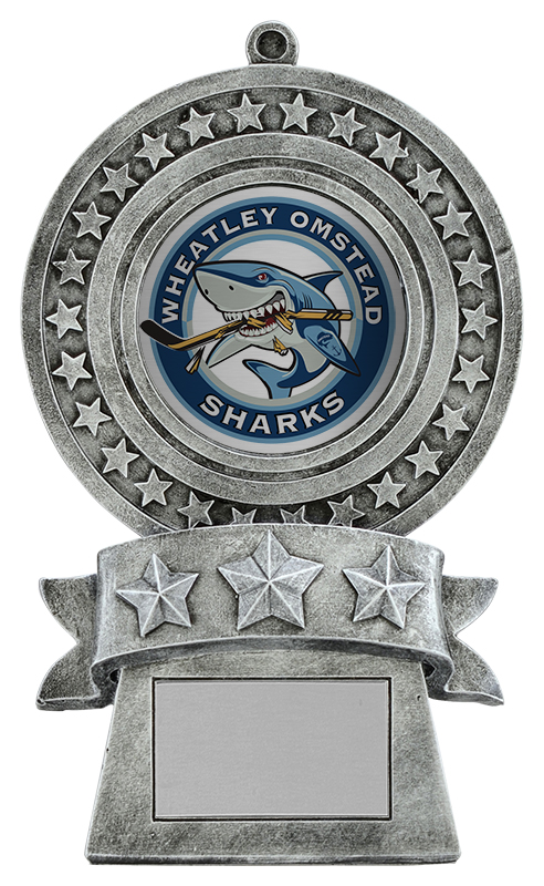 Trophée résine médaille étoile 6½ po