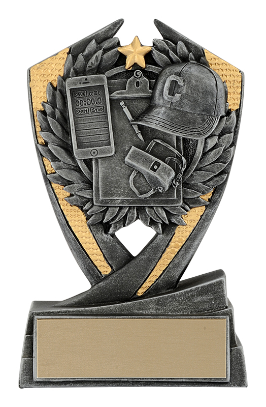 Trophée résine phénix cheerleading entraîneur 6 po