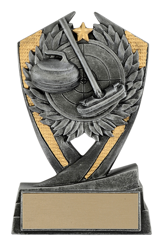 Trophée résine curling Phoenix
