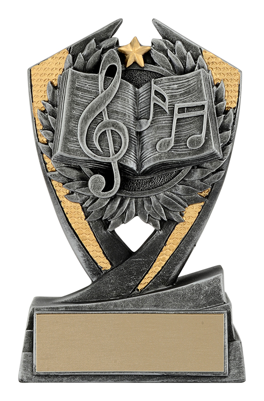Trophée résine Phoenix musique 6 po
