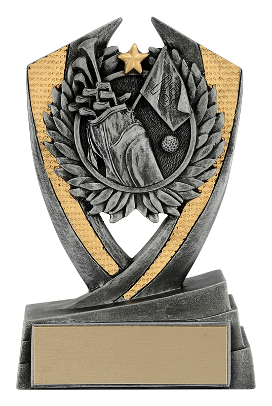 Trophée résine sac de golf Phoenix