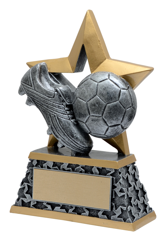 Trophée résine soccer Rockstar 6 po