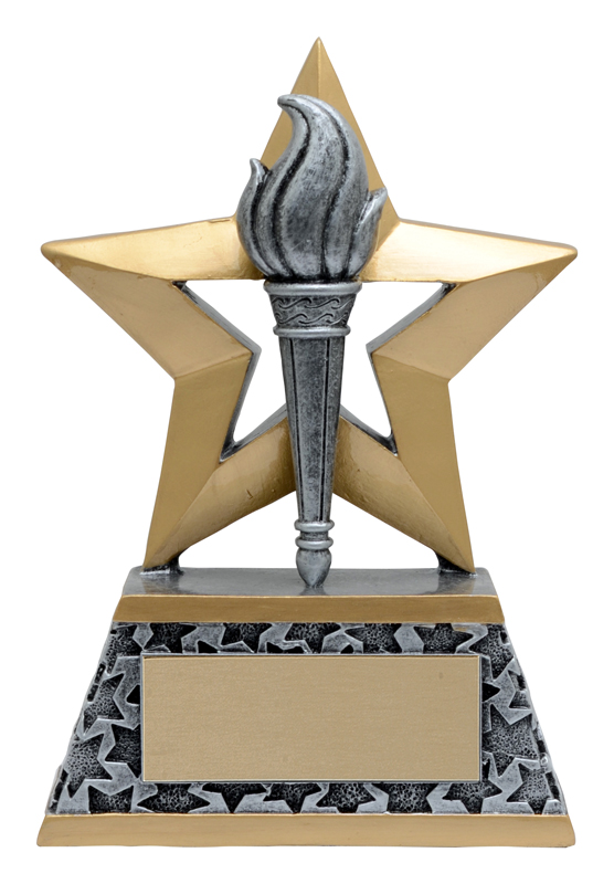 Trophée résine rockstar victoire 6 po