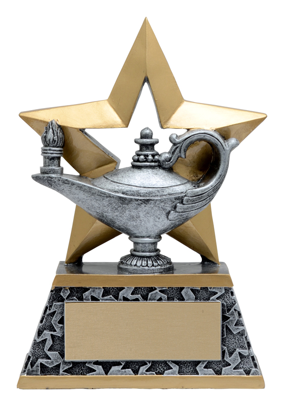 Trophée résine Rockstar académique 6 po