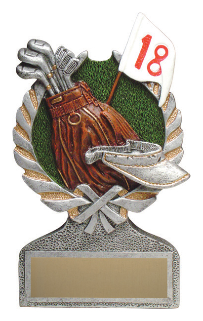 Trophée résine golf Iceberg vintage couronne