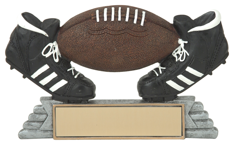 Trophée résine icône football 4 po