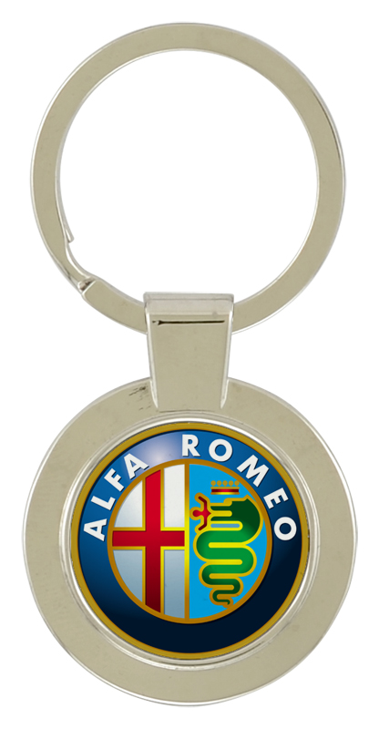 Porte-clés zinc rond sublimé