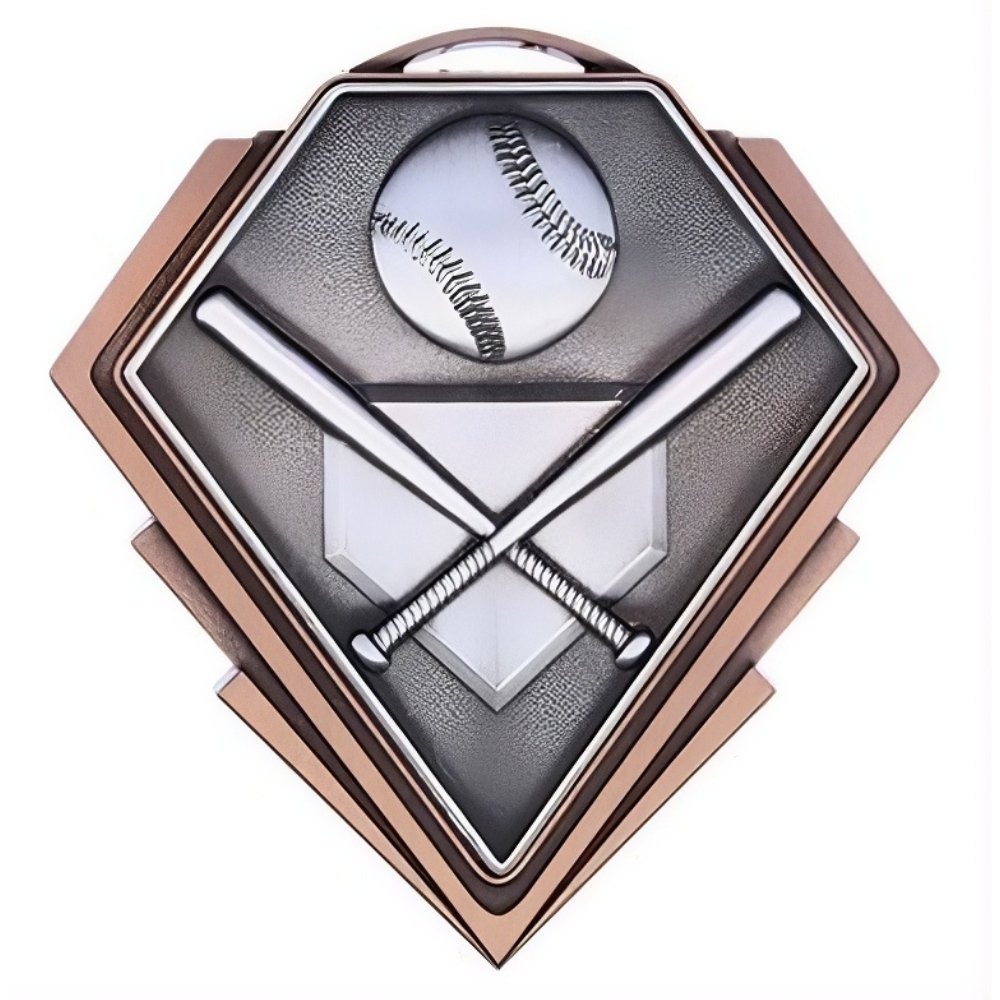Médaille Baseball Bronze 3″ – MMD802Z