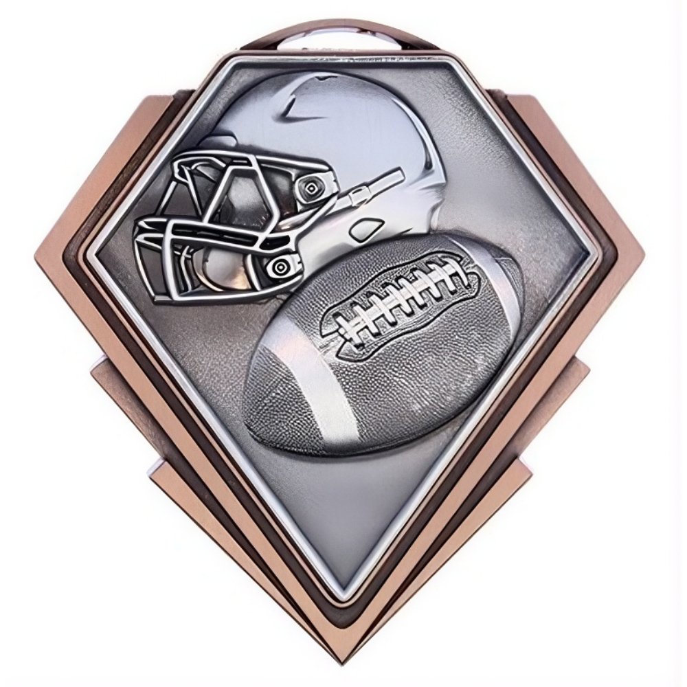 Médaille Football Bronze 3″ – MMD806Z